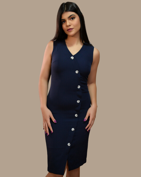 Vestido Feminino Tubinho Alfaiataria