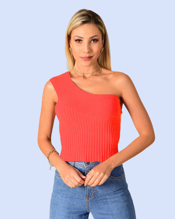 Blusa de Tricot Cropped Mula Manca