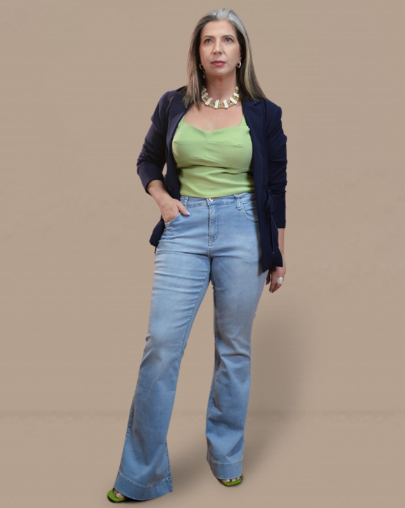 Calça Jeans Flare Feminina