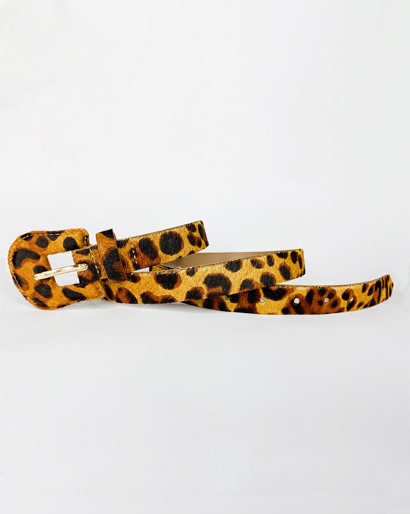 Cinto Animal Print Feminino Fino